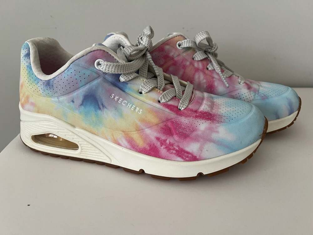 Skechers Street Uno - Tie-Dye Print Air-Cooled Memory Foam Sneakers